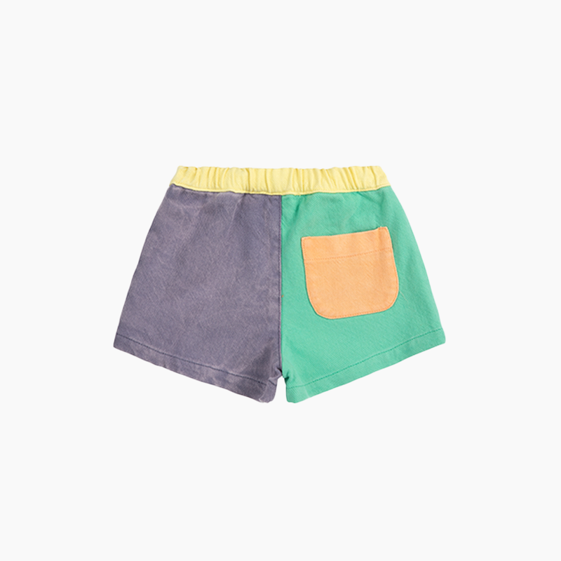 SHORT COLOR BLOCK WOVEN