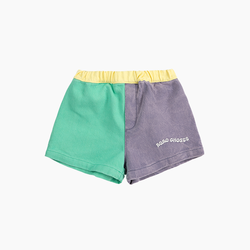 SHORT COLOR BLOCK WOVEN