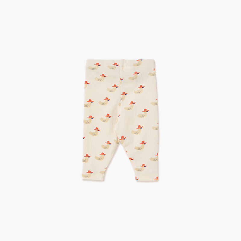 LEGGING TINY COTTONS DUCKS BABY RIB