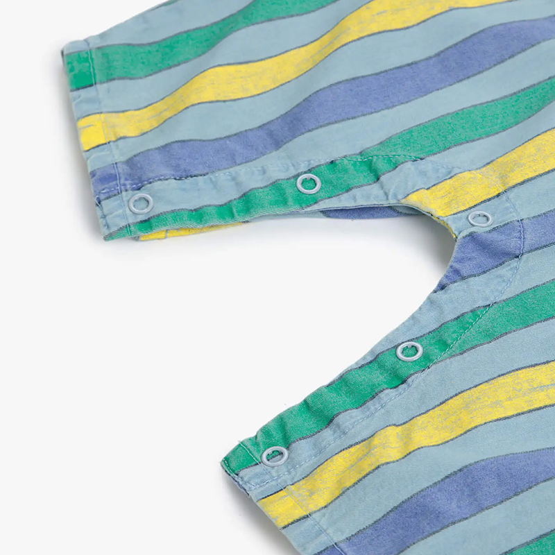 COMBINAISON MULTICOLOR STRIPES DENIM