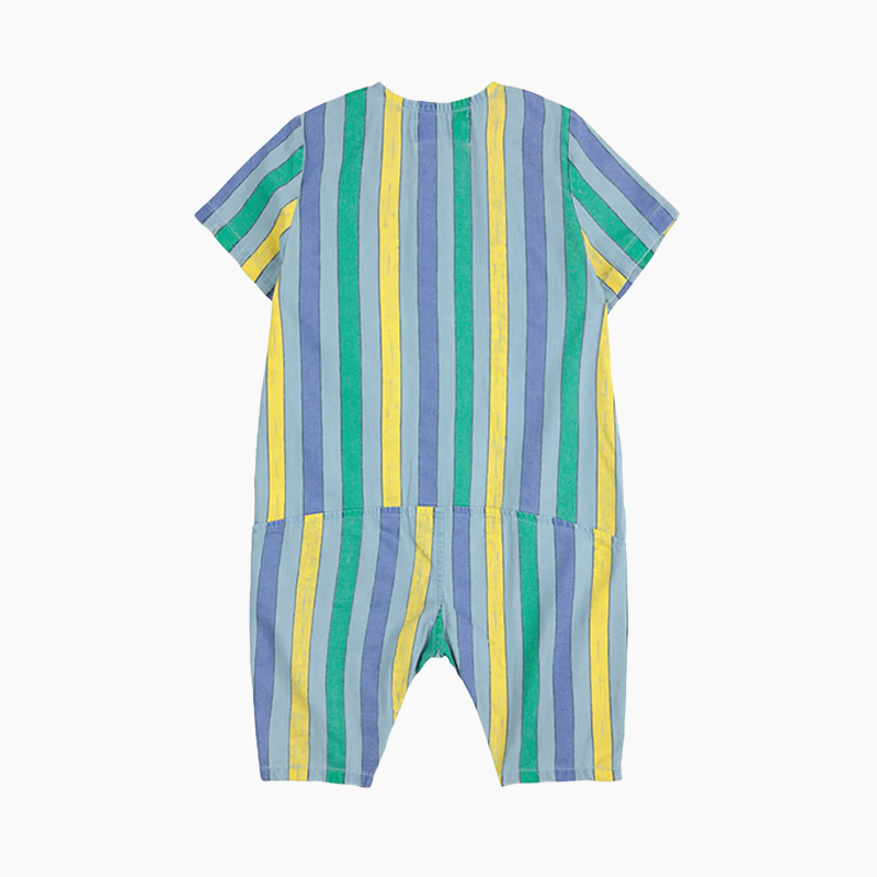 COMBINAISON MULTICOLOR STRIPES DENIM
