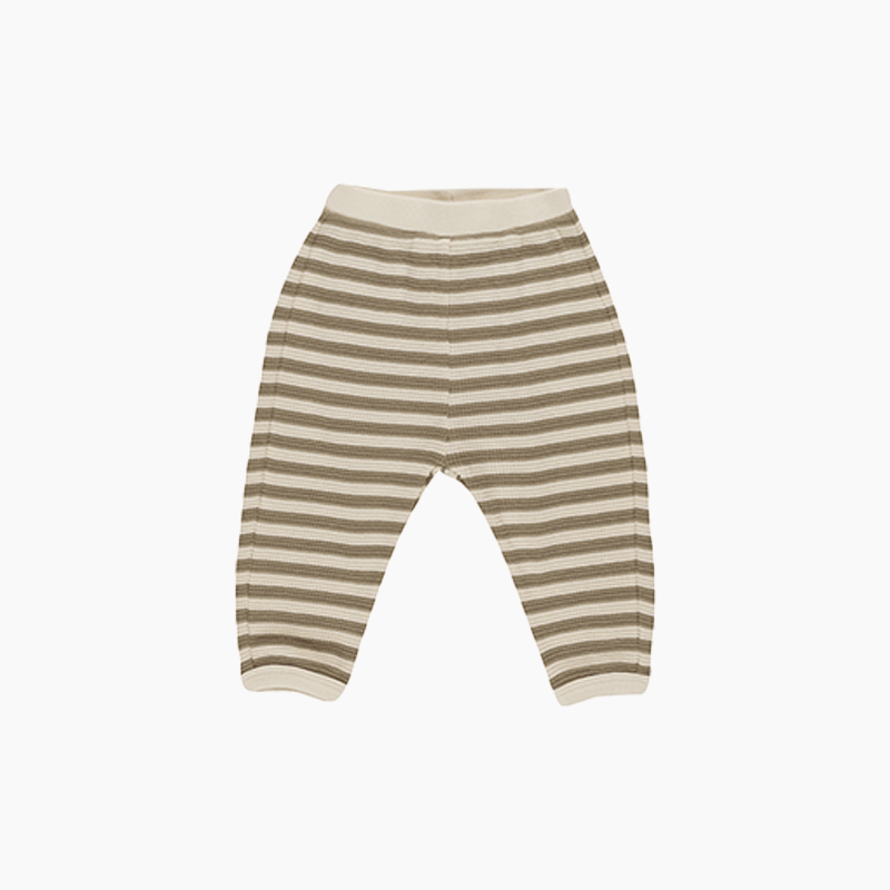PANTALON WAFFLE SLOUCH OLIVE STRIPE