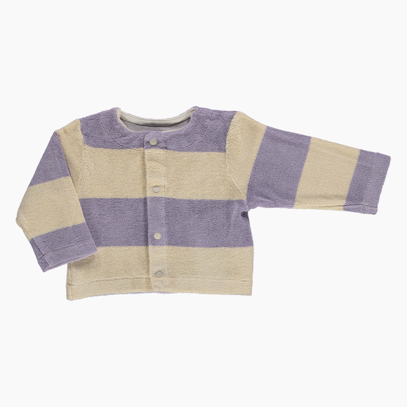 CARDIGAN  MELISSE RAYURES LAVENDER