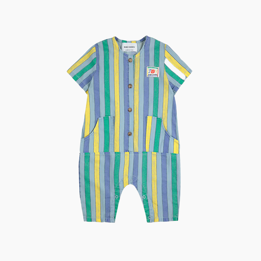VENTE NEUF COMBINAISON MULTICOLOR STRIPES DENIM