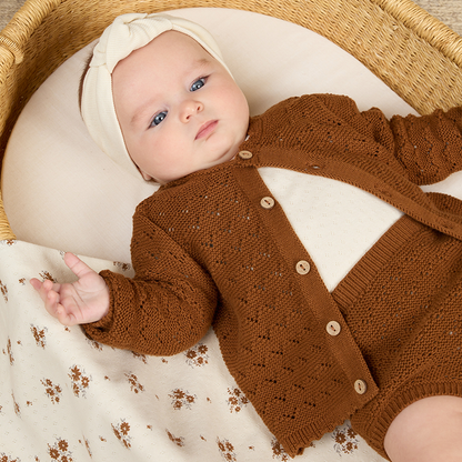 SCALLOPED CARDIGAN